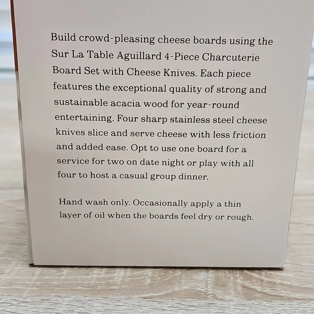 Set of 4 Individual Charcuterie Trays with Spreaders